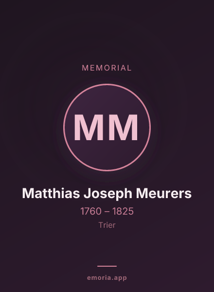 Memorial portrait of Matthias Joseph Meurers