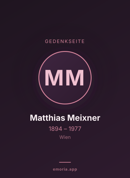 Gedenkportrait von Matthias Meixner