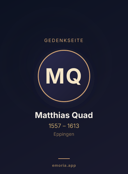 Gedenkportrait von Matthias Quad