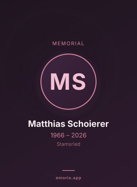 Memorial portrait of Matthias Schoierer