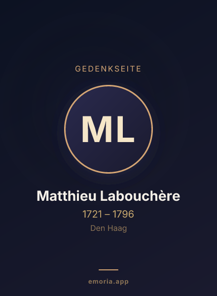 Gedenkportrait von Matthieu Labouchère