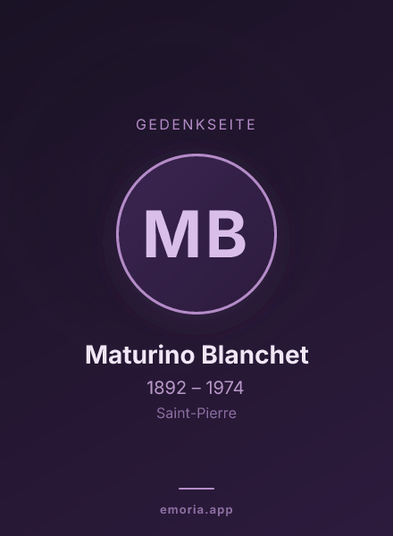 Gedenkportrait von Maturino Blanchet