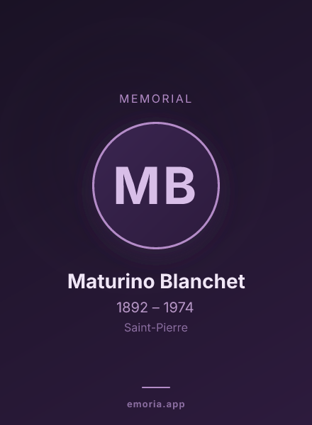 Memorial portrait of Maturino Blanchet