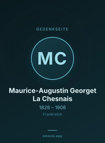 Gedenkportrait von Maurice-Augustin Georget La Chesnais