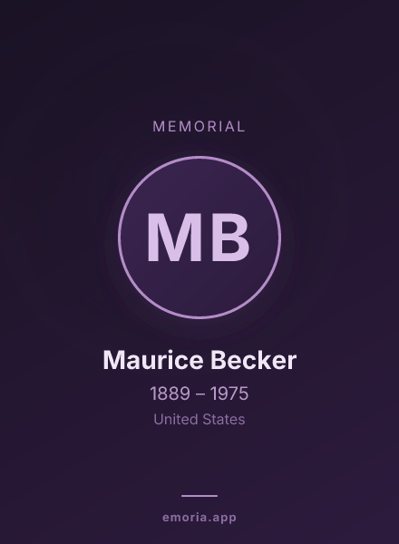 Memorial portrait of Maurice Becker