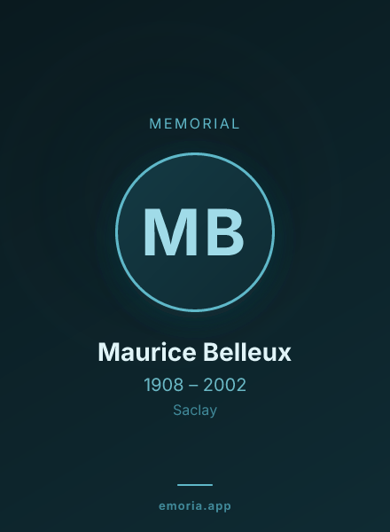 Memorial portrait of Maurice Belleux