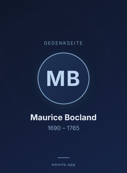 Gedenkportrait von Maurice Bocland