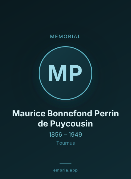 Memorial portrait of Maurice Bonnefond Perrin de Puycousin