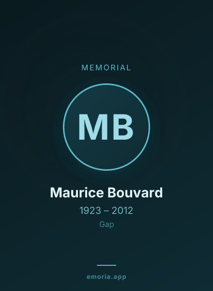 Memorial portrait of Maurice Bouvard