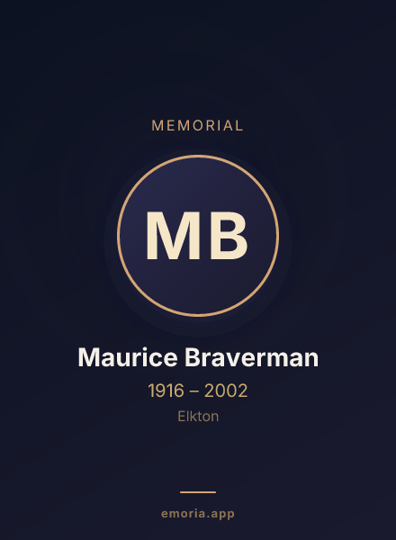 Memorial portrait of Maurice Braverman