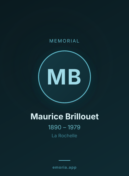 Memorial portrait of Maurice Brillouet