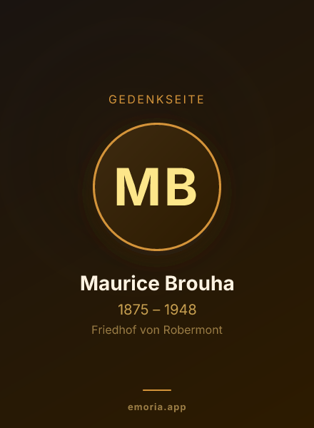 Gedenkportrait von Maurice Brouha