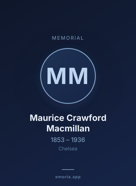 Memorial portrait of Maurice Crawford Macmillan