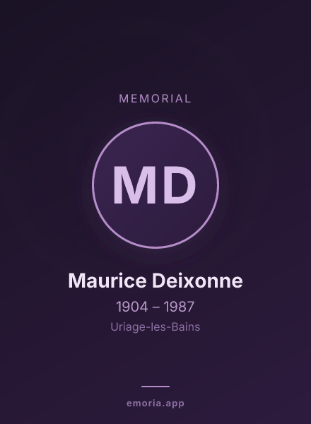 Memorial portrait of Maurice Deixonne