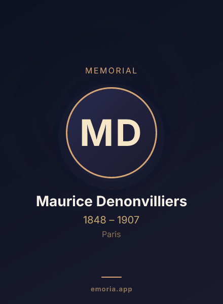 Memorial portrait of Maurice Denonvilliers