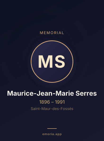 Memorial portrait of Maurice-Jean-Marie Serres