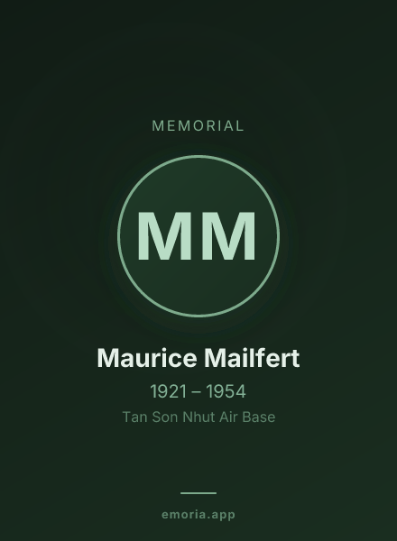 Memorial portrait of Maurice Mailfert