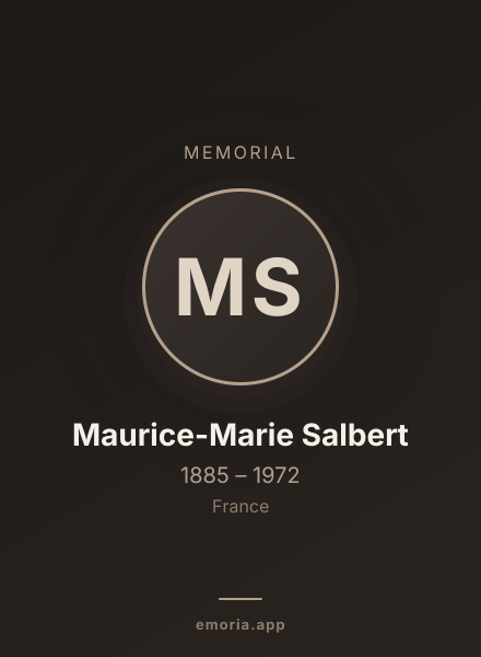 Memorial portrait of Maurice-Marie Salbert