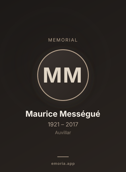 Memorial portrait of Maurice Mességué