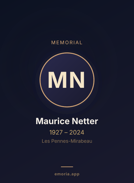 Memorial portrait of Maurice Netter