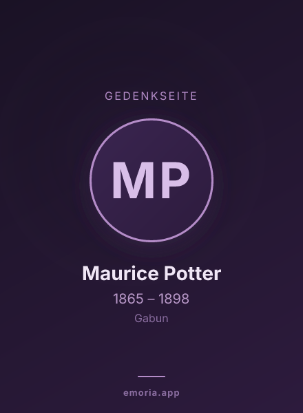 Gedenkportrait von Maurice Potter