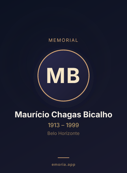 Memorial portrait of Maurício Chagas Bicalho