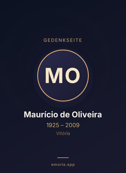 Gedenkportrait von Maurício de Oliveira