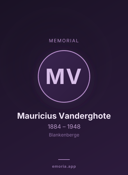 Memorial portrait of Mauricius Vanderghote