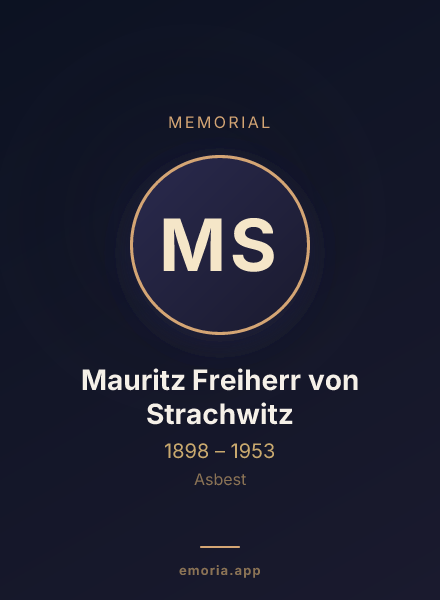 Memorial portrait of Mauritz Freiherr von Strachwitz