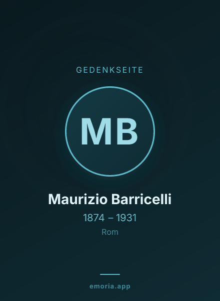 Gedenkportrait von Maurizio Barricelli