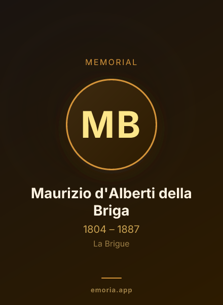 Memorial portrait of Maurizio d'Alberti della Briga