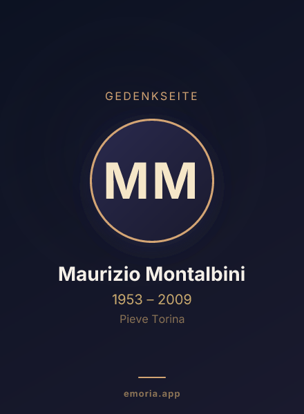 Gedenkportrait von Maurizio Montalbini