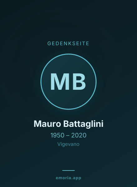 Gedenkportrait von Mauro Battaglini