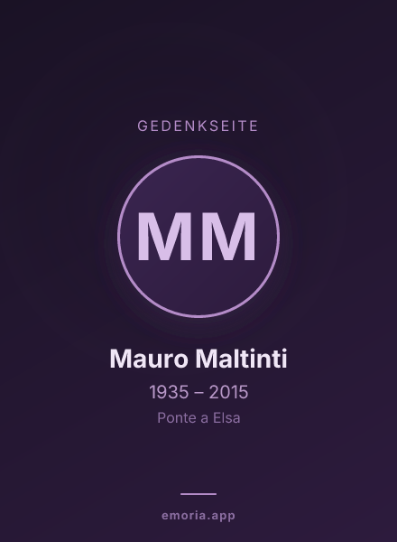 Gedenkportrait von Mauro Maltinti