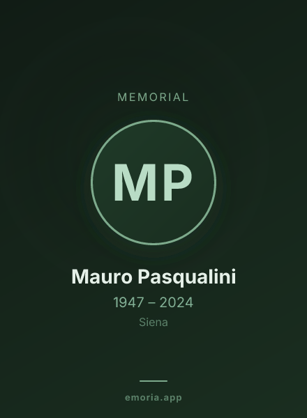 Memorial portrait of Mauro Pasqualini