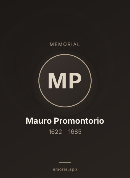 Memorial portrait of Mauro Promontorio