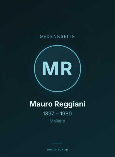 Gedenkportrait von Mauro Reggiani