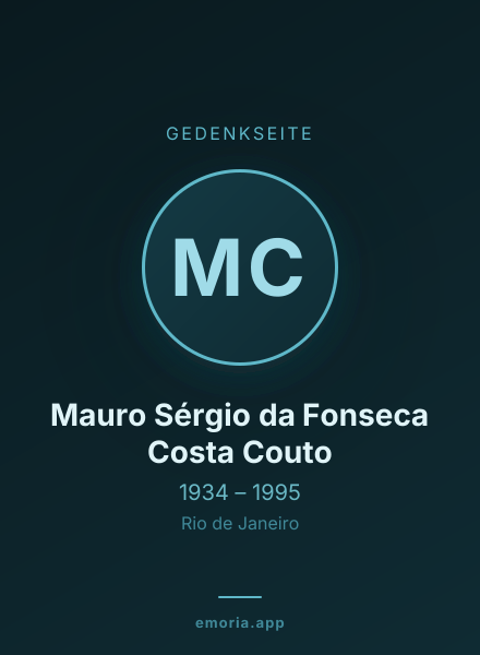 Gedenkportrait von Mauro Sérgio da Fonseca Costa Couto