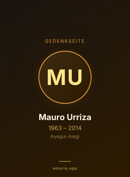 Gedenkportrait von Mauro Urriza