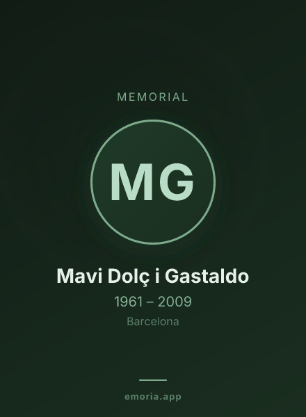 Memorial portrait of Mavi Dolç i Gastaldo