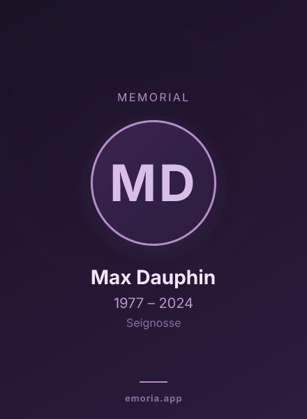 Memorial portrait of Max Dauphin