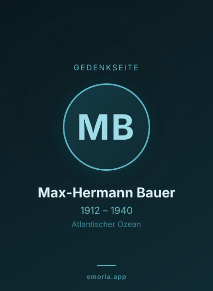 Gedenkportrait von Max-Hermann Bauer