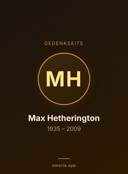 Gedenkportrait von Max Hetherington