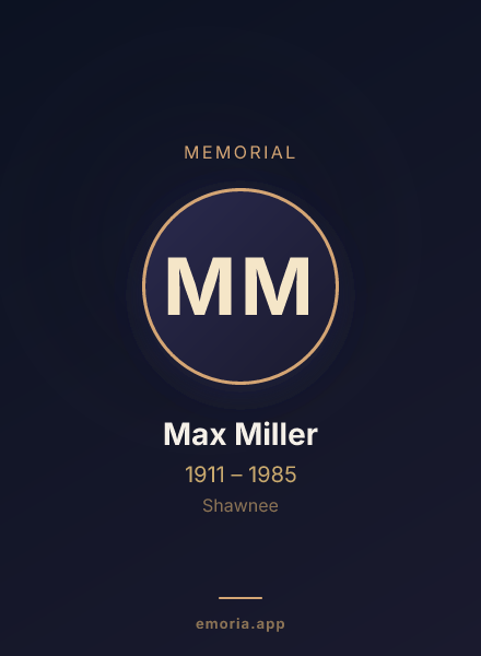 Memorial portrait of Max Miller