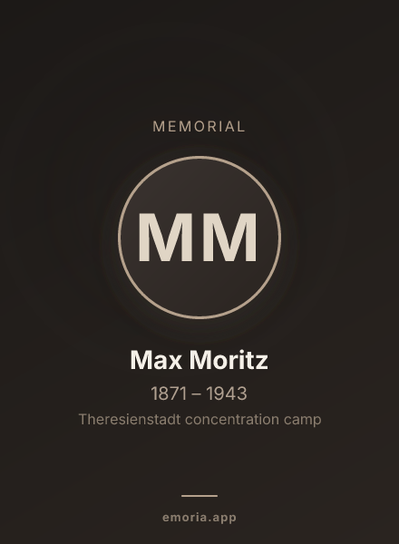 Memorial portrait of Max Moritz