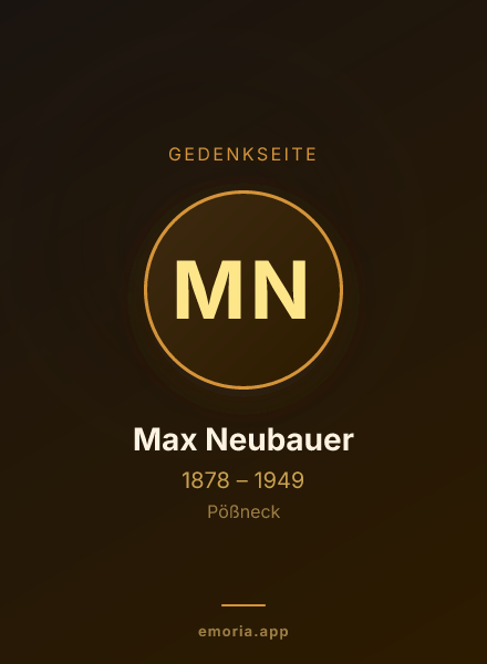 Gedenkportrait von Max Neubauer