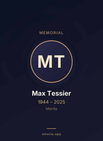 Memorial portrait of Max Tessier