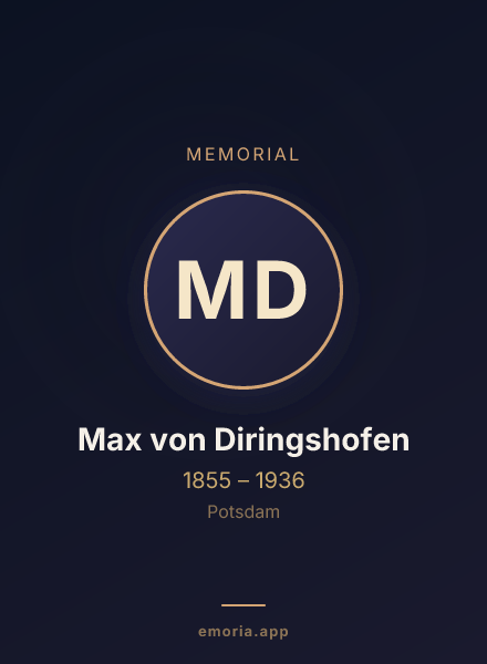 Memorial portrait of Max von Diringshofen