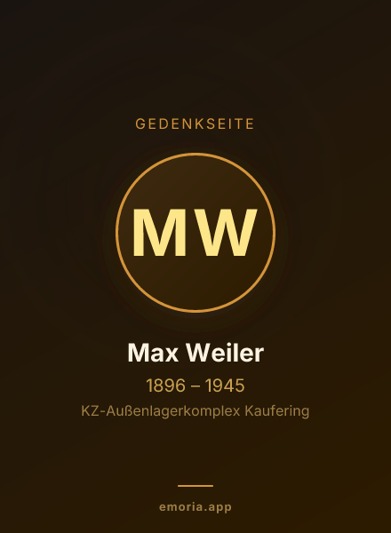 Gedenkportrait von Max Weiler