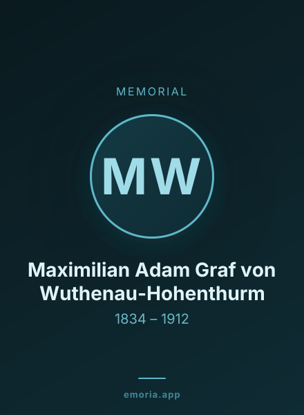 Memorial portrait of Maximilian Adam Graf von Wuthenau-Hohenthurm